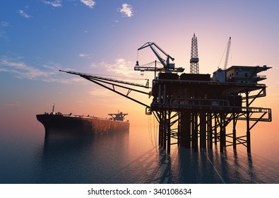 Oil Production Into The Sea 