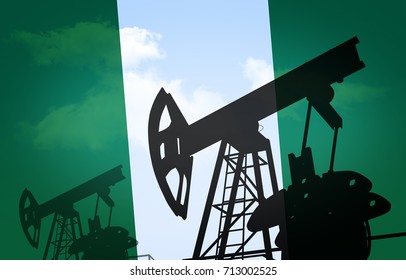 Oil Production In Nigeria (3d-illustration)