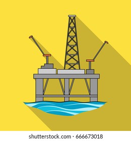 Offshore Oil Rig Platform Drilling Stock Vector (Royalty Free ...