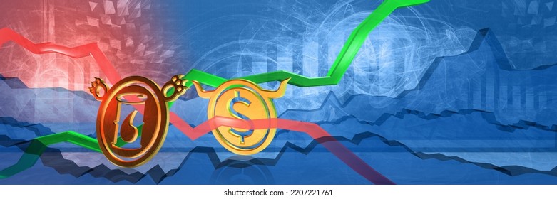 Oil Stock Prices Drop In Usd. Energy Stability In United States. Bearish Commodity Market Concept. 3d Illustration Of Cheap Fossil Fuel