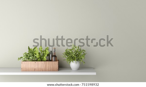 Oil Vinegar Bottles On Kitchen Wall Stock Illustration 751598932