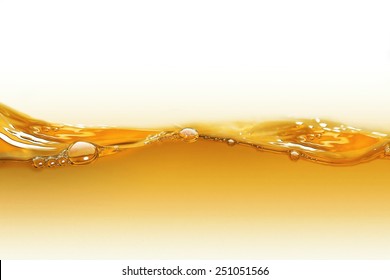 Oil Wave On A White Background