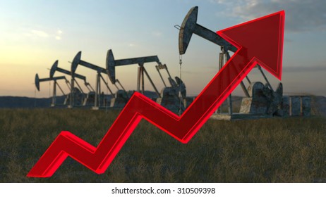 Oil Wells - The Price Of Oil Rising Up