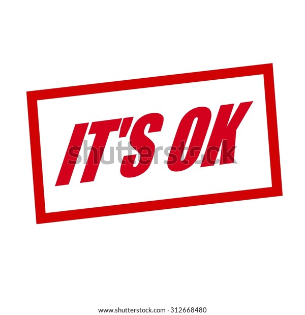 Ok Red Stamp Text On White Stock Illustration 312668480