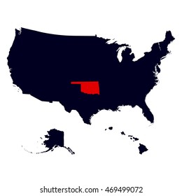 Oklahoma State United States Map - Oklahoma State United States Map 260nw 469499072