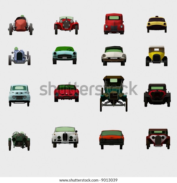 Old 3d cars\
collection
