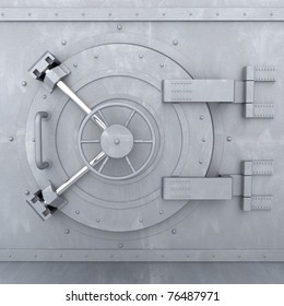 Old Bank Vault - 3d Illustration