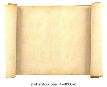 Old Blank Antique Scroll Paper Isolated Stock Illustration 476830870 ...