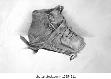 old boot drawing