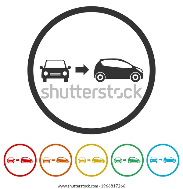 Old car for new ring icon\
color set
