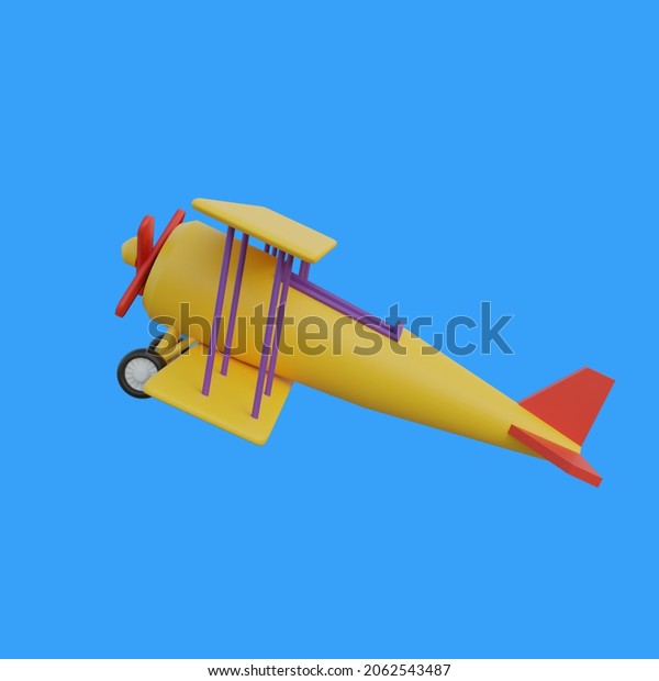 old classic plane take\
off 3d object