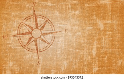 Old Compass On Vintage Background Stock Illustration 193343372 ...