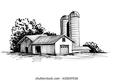 Old Farm Sketch