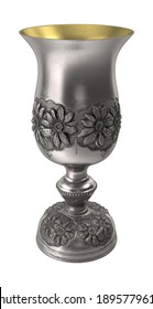 Old Goblet 3D Illustration On White Background