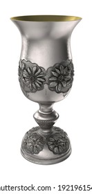 Old Goblet 3D Illustration On White Background