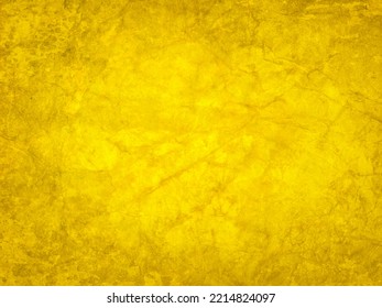 Old Gold Paper Texture Background, Elegant Fancy Yellow Gold Color, Distressed Vintage Grunge Textured Material