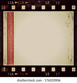 Old Grunge Film Strip Background