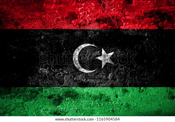 Old Grunge Libya Background Flag Stock Illustration 1165904584 ...