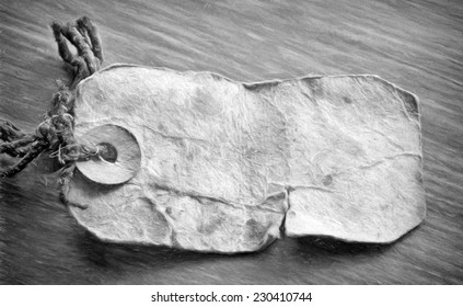 old label mono - illustration based on own photo image