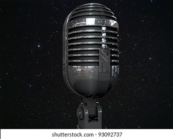 Old Microphone Under The Stars