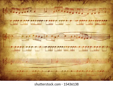 old music notes