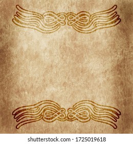 Old paper with calligraphy pattern