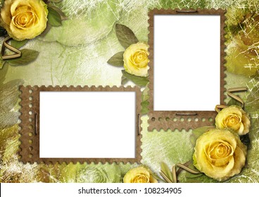 Old paper frames and