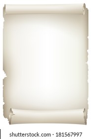 old paper scroll banner