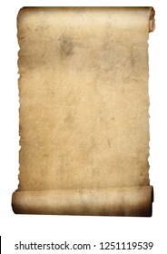 Old Paper Scroll Parchment Isolated On Stock Illustration 1251119539