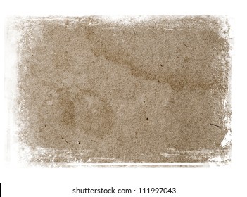 Old Paper Texture With Grungy Messy Border