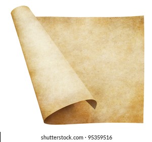 Old Parchment Paper Scroll