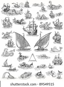 Old Pirate Map Icons