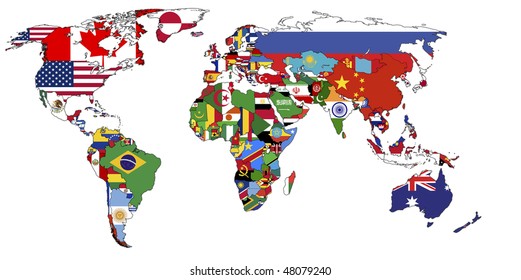 map of the world with flags World Map Flags Images Stock Photos Vectors Shutterstock map of the world with flags