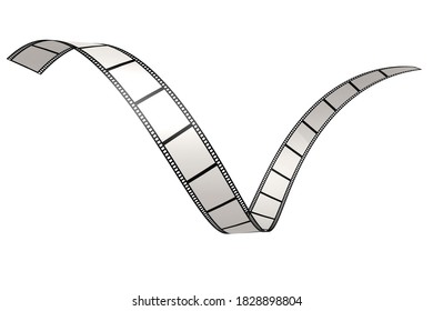 Old retro film strip with empty frames, 3D rendering - Powered by Shutterstock