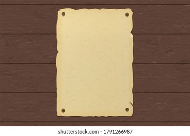 Si Hizo un contrato Hecho de Cartel viejo de papel marrón roto: ilustración de stock 1791266987 |  Shutterstock
