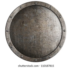 Old Round Metal Medieval Shield