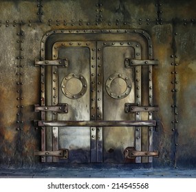 Old Rusted Vault Door