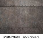 old steam punk metal background 3d illustration