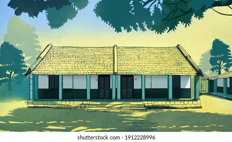 Old Style Indian School Building