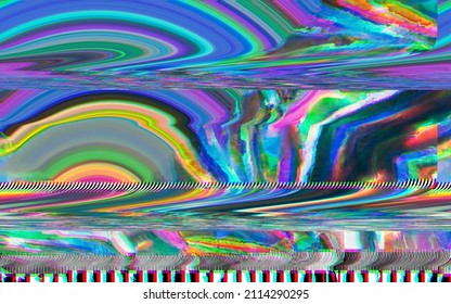 Old TV screen error. Digital pixel noise abstract design. Photo glitch. The TV signal is not working. Technical problems grunge wallpaper. Data decomposition. Monitoring a technical problem.