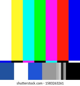 Old Tv Test Screen Retro No Stock Illustration 1583263261 | Shutterstock