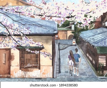 桜並木 イラスト のイラスト素材 画像 ベクター画像 Shutterstock