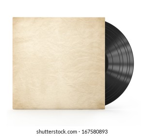 Old Vinyl Record In A Paper Case