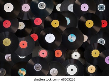 Old Vinyl Records Collection