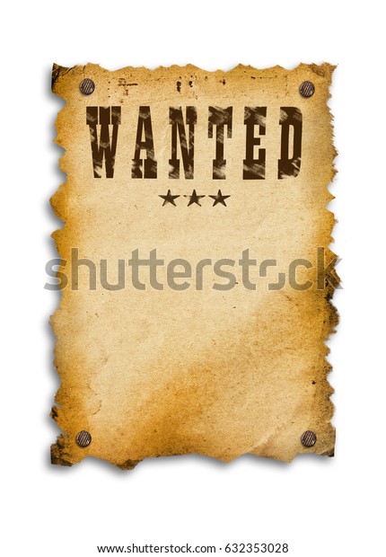 Old Western Sign On White Background Stock Illustration 632353028