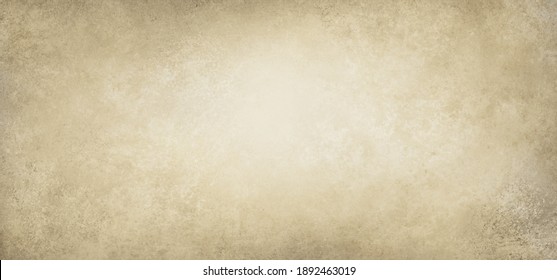 Old White Paper Background Illustration With Soft Vintage Or Antique Distressed Texture On Borders In Light Pale Brown Or Beige Color With Blank Center, Plain Simple Elegant Off White Background