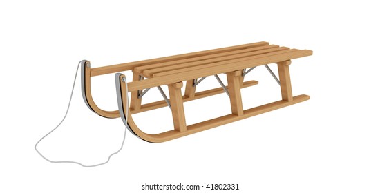 Old Wooden Sledge