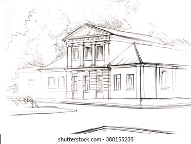 Houses Pencil Drawings High Res Stock Images Shutterstock