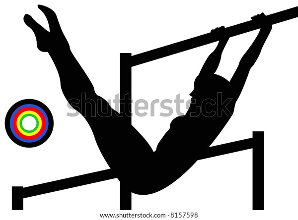Olympics Gymnastics Uneven Bars Stock Illustration 8157598 Shutterstock