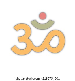 Om PNG Format For Yoga, Spiritual Illustration.